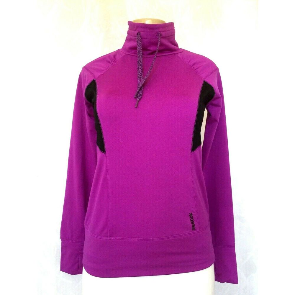 Reebok Sweatshirt Long Sleeve Pullover XS Purple
